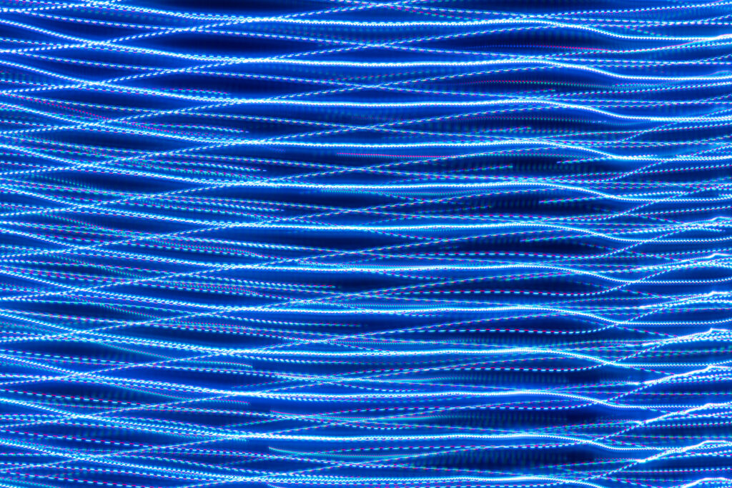 blaue wellen - 20213052, Experimentelle Lichtbildfotografie Daniel Bahrmann