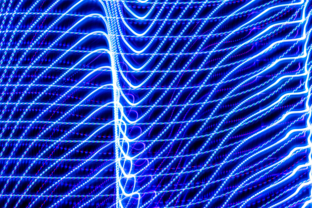 blaue wellen - 20213061, Experimentelle Lichtbildfotografie Daniel Bahrmann