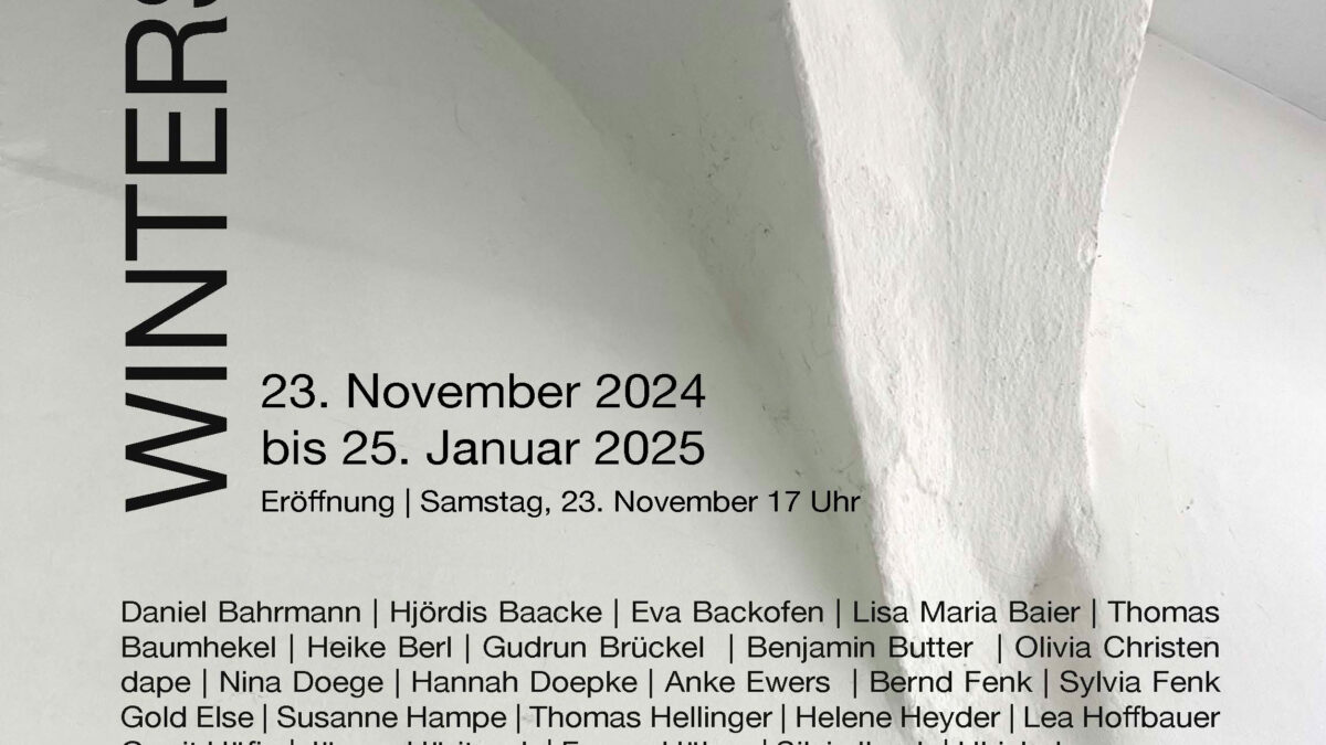 Plakat Wintersalon Kunstverein Meissen 2025