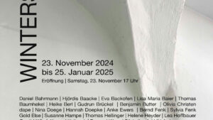 Plakat Wintersalon Kunstverein Meissen 2025